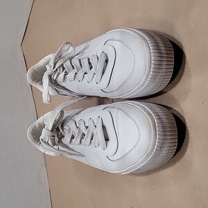 Asos, Size 6, Depart Leather Chunky Sneakers, White, EUC